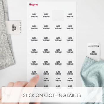 Personalised Simple Design Name Labels Pack 144 Labels, 3 of 4