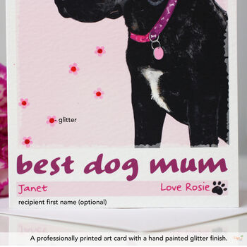 Personalised 'Rosie' Dog Mother's Day Card, 2 of 7