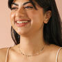 Colourful Semi Precious Stone Tiny Droplet Necklace In Gold, thumbnail 4 of 5