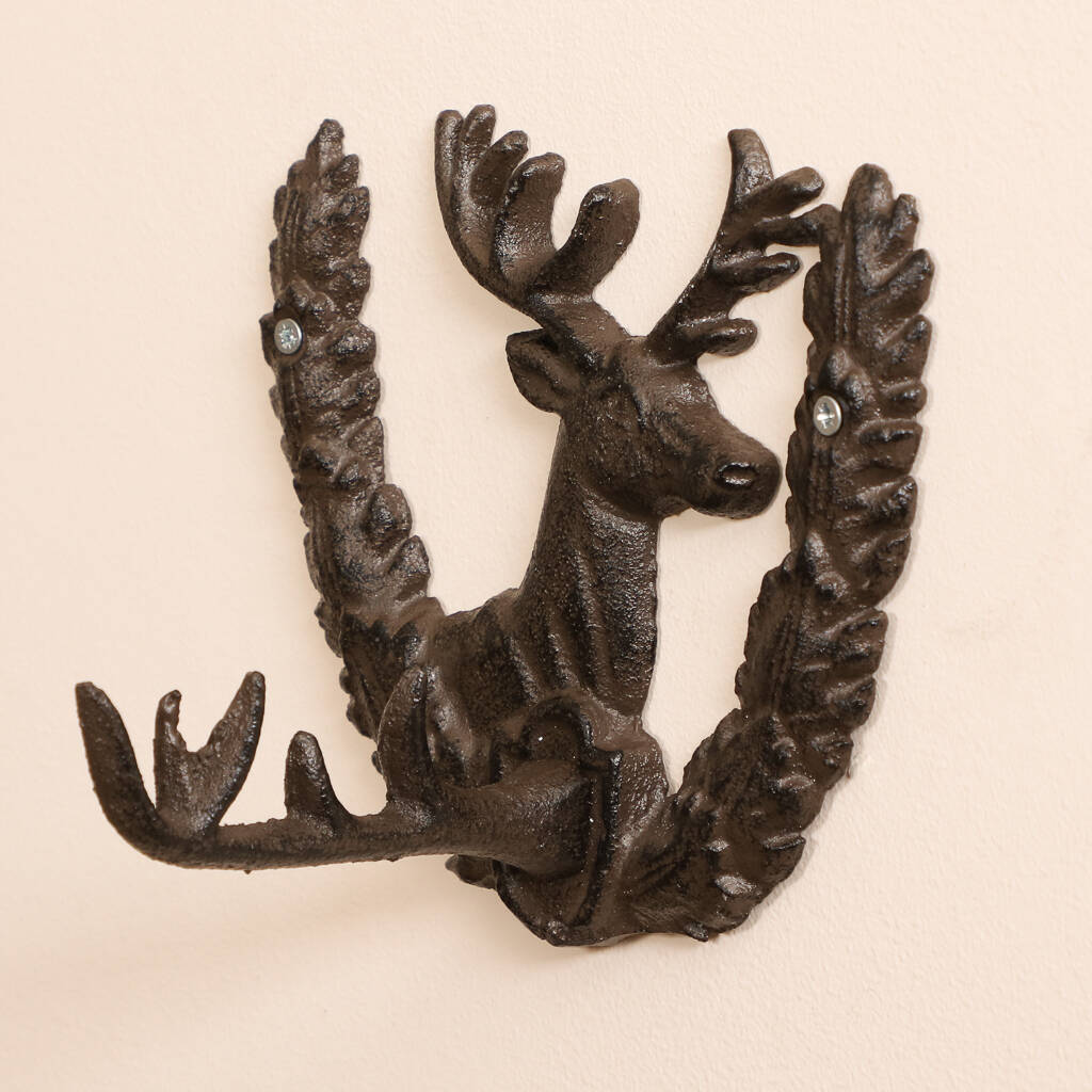 Highland Stag Cast Iron Wall Key Hook, 1 of 8