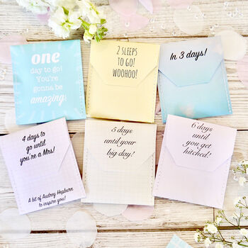 Wedding Countdown Tea Gift Set For Bride, 11 of 12