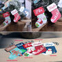 Personalised Metal Stocking Christmas Deoration, thumbnail 3 of 4