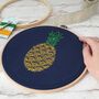 Pineapple Embroidery Kit, thumbnail 4 of 5