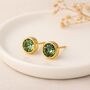 18ct Gold Plated Sterling Silver August Birthstone Stud Earrings – 7mm, thumbnail 4 of 7