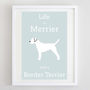 'Life Is Merrier With A Border Terrier' Print, thumbnail 1 of 2