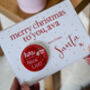 Personalised Nice List Christmas Badge With Card, thumbnail 5 of 7