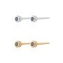 September Birthstone Teeny Studs, Silver Or Gold Plated, thumbnail 1 of 5