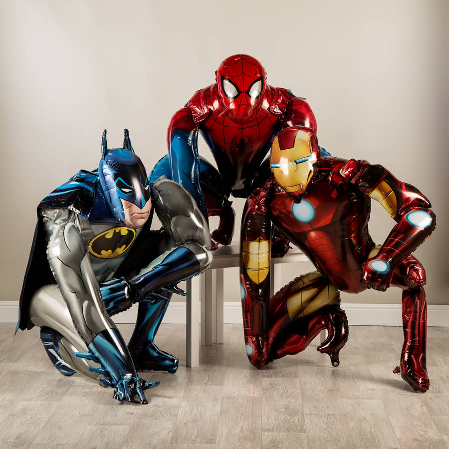 Superhero Walker Balloons By Bubblegum Balloons | Notonthehighstreet.com