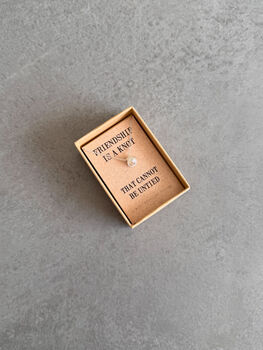 Friendship Knot Sterling Silver Necklace, 12 of 12