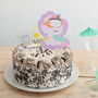 Personalised Birthday Mermaid And Sign Cake Topper, thumbnail 2 of 3