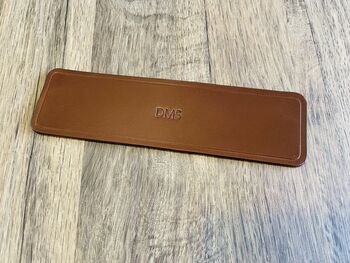 Personalised Hand Stamped Brown Leather Bookmark, 9 of 9