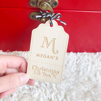 Personalised Initial Christmas Eve Box Tag, 2 of 6
