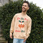 Let The Pud Times Roll Men's Christmas Jumper, thumbnail 4 of 4