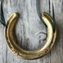 Personalised Starry Gold Lucky Horseshoe Gift, thumbnail 2 of 6