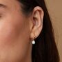 Pearl And 18ct Gold Vermeil Interchangeable Hoop Earrings, thumbnail 1 of 4