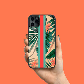 Personalised Tropical Flowers iPhone Case Gift For Her, 2 of 2
