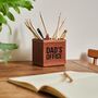 Personalised Leather Pen Pot Desk Accessory, thumbnail 1 of 2
