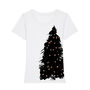 Womens Christmas Tree Organic Tshirt / Vegan Tshirt, thumbnail 1 of 2