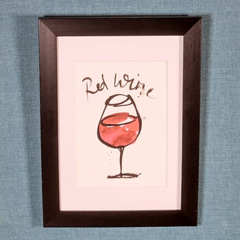Red Wine Illustrated Wall Art, 9 of 10