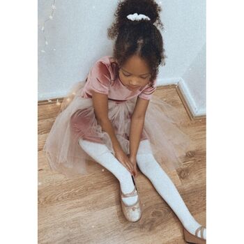 Pink Velvet Soft Tulle Dress, 4 of 10