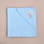 Personalised Baby Hooded Towel Teddy Bear Bath Robe, thumbnail 5 of 8