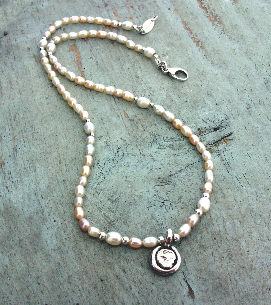 Sterling Silver Freshwater Pearl Necklace By Will Bishop Jewellery