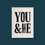 You And Me, Wedding Print, Wedding Gift Print, thumbnail 2 of 6