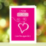 'I Think I Love You' Valentine's Card, thumbnail 1 of 2