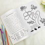 Personalised Blue A4 Wedding Activity And Colouring Book For Kids, thumbnail 3 of 9