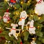 Yoga Mouse Christmas Tree Decoration, thumbnail 1 of 2