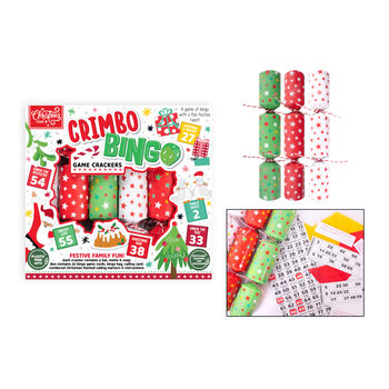 Crimbo Bingo Christmas Crackers X Six, 2 of 2