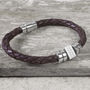 Personalised Birthday Leather Bracelet For Teenagers, thumbnail 1 of 8