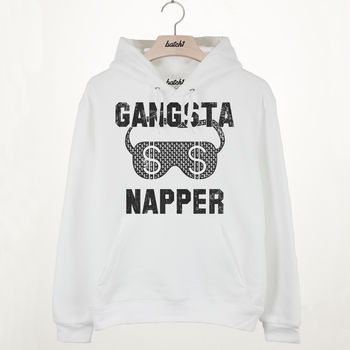 Gangsta Napper Premium Slogan Hoodie, 3 of 3