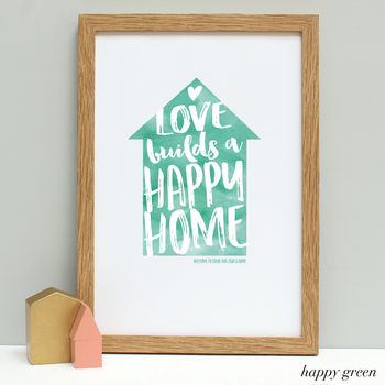 Personalised Love Builds… New Home Print, 4 of 11