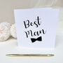 Best Man Wedding Card, thumbnail 3 of 5