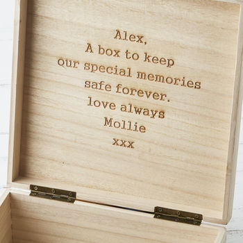 Two Personalised Map Hearts Wedding Keepsake Box By Bombus ...