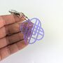Huntr/X Kpop Demon Hunters Keyring Symbol Acrylic, thumbnail 3 of 4