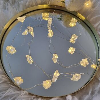 Clear Quartz Crystal String Fairy Lights, 7 of 10