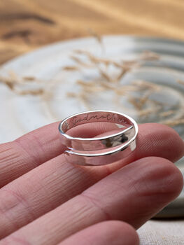 Godmother Personalised Adjustable Sterling Silver Ring, 3 of 8
