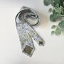 Liberty Of London Tie In Blue Lime Green Floral Motif, thumbnail 6 of 7
