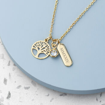Personalised Tree Of Life Charms Necklace, 4 of 4