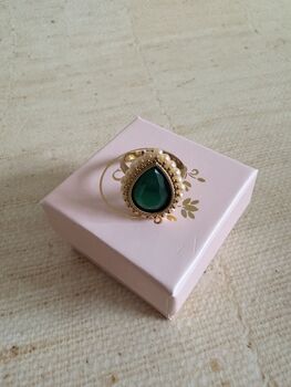 Emerald Green Gold Ring, 6 of 6