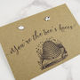 'You're The Bee's Knees' Earrings, thumbnail 4 of 5