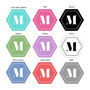 Personalised Hexagonal Monogram Coasters, thumbnail 3 of 5