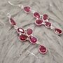 Red Ruby Earrings, July Birthstone Earrings, thumbnail 4 of 10