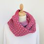 Pink Woolly Snood/ Scarf, thumbnail 7 of 9