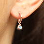 Cai Huggie Moonstone Earrings In 9ct Gold Or Silver, thumbnail 3 of 4