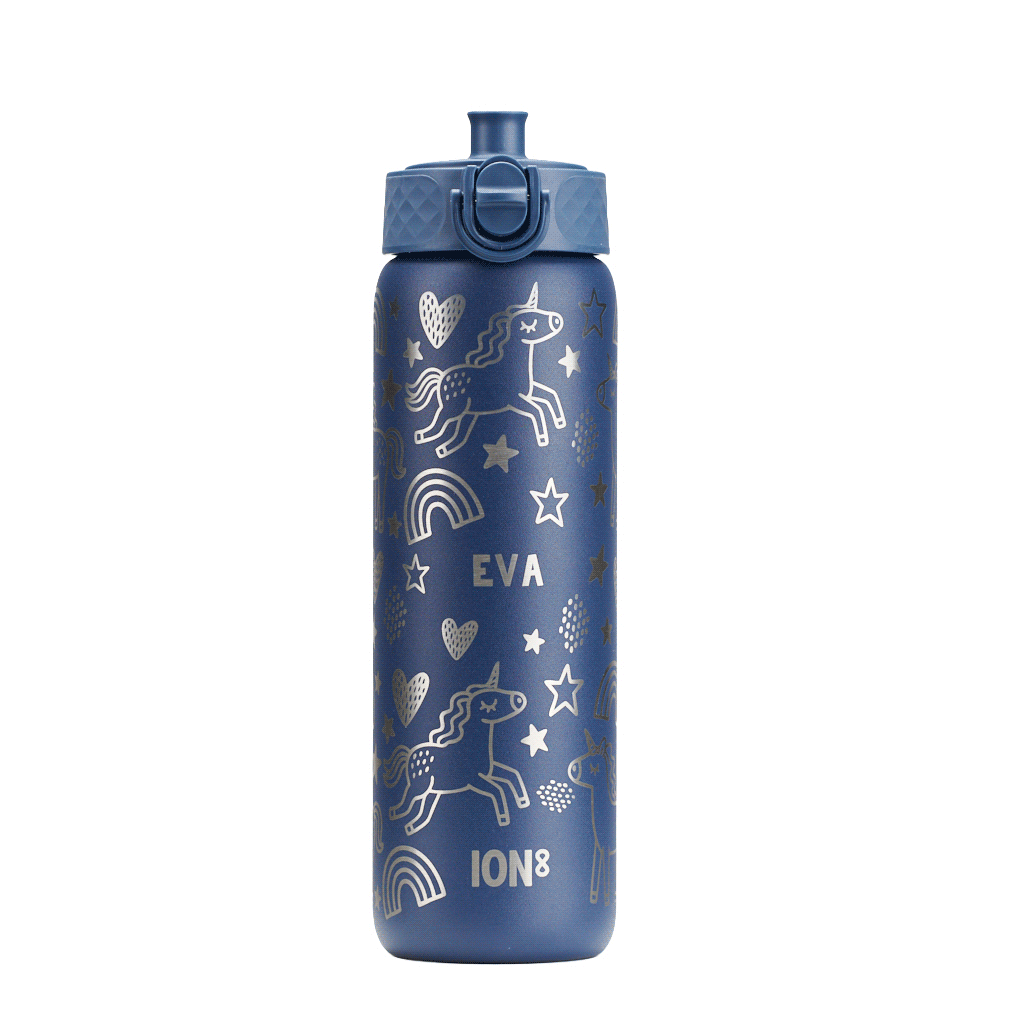 Personalised Unicorn Children's School Ion8 Water Bottle, 2 of 12