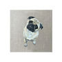 Custom Pet Portrait Painting On Linen Canvas Board, thumbnail 12 of 12
