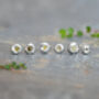 Organic Shapes Raw Diamond Stud Earrings, thumbnail 1 of 4